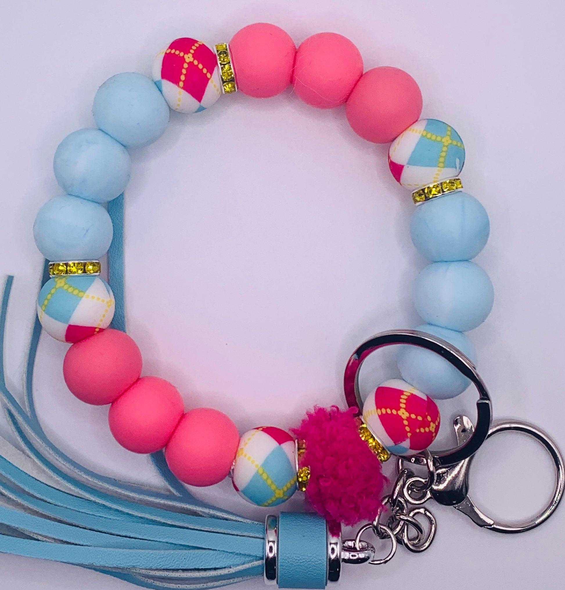 Beadable Wristlet Keychain