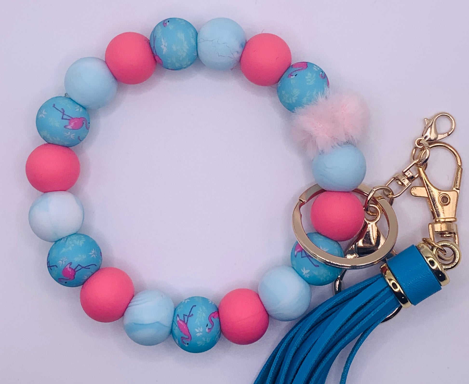 Beadable Wristlet Keychain